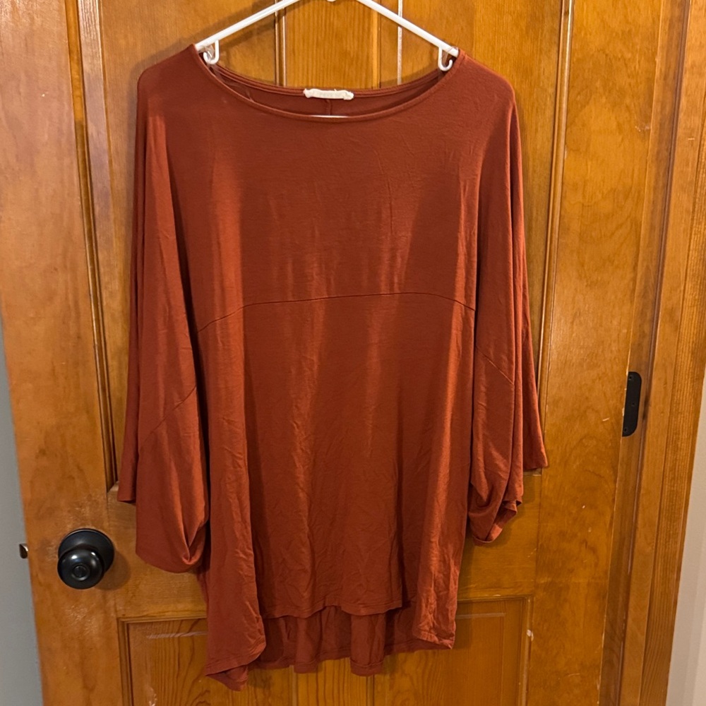 Love in Rust Dolman Sleeve Tunic Top